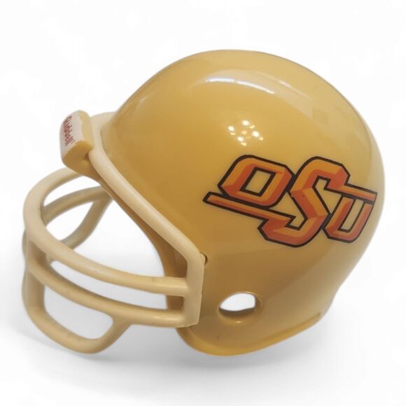 Oklahoma State University Cowboys OSU Mini Football Helmet, Riddell, 2", Pre-own - Picture 6 of 7